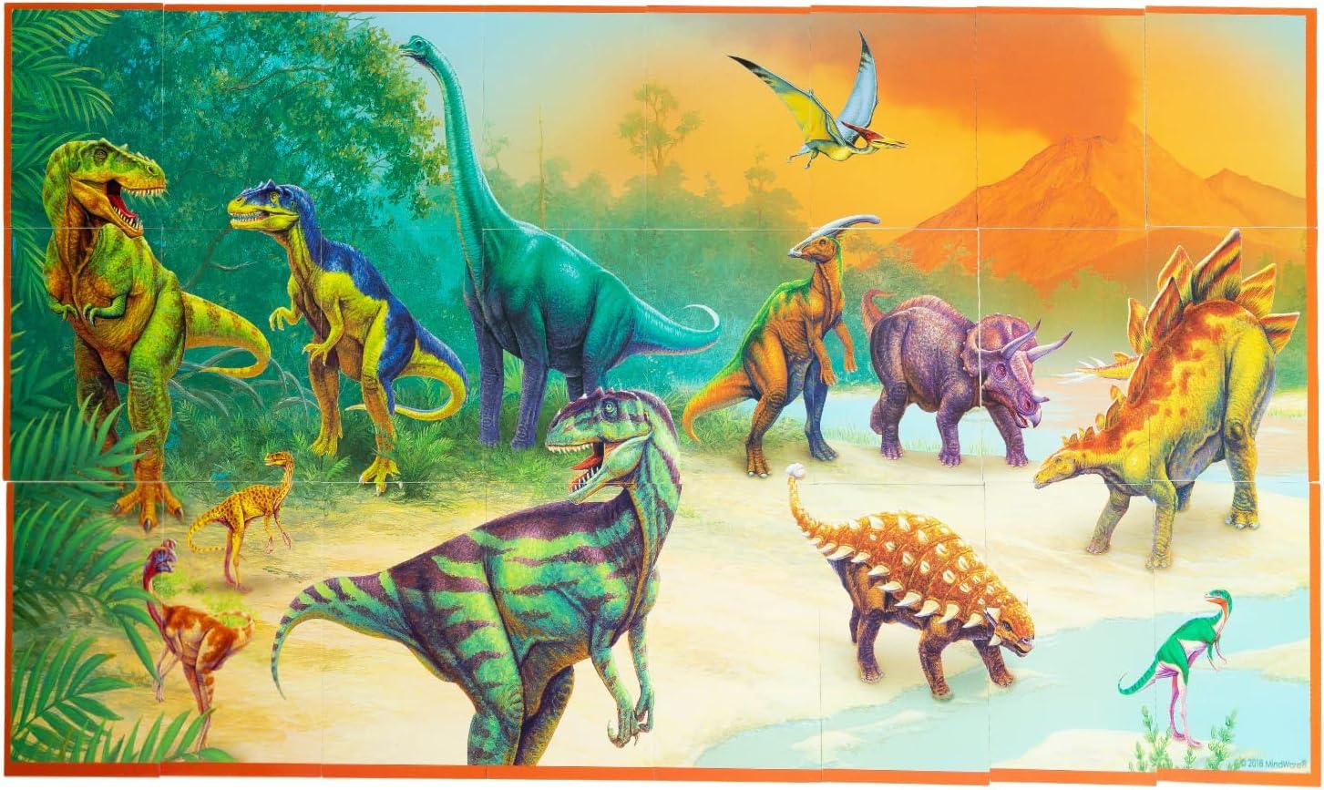 imagePeaceable Kingdom Floor Puzzle and Matching Game 2 in 1 Educational Activity for Kids 2 Years and Up DinosaurDinosaur