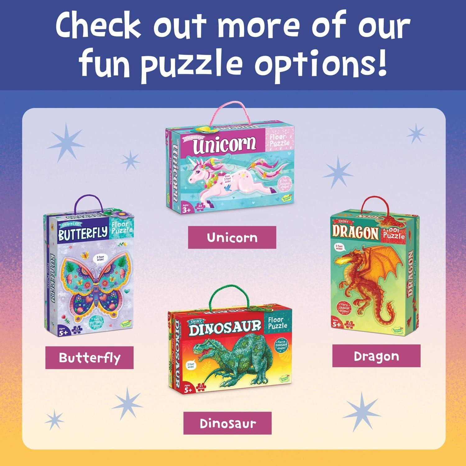 imagePeaceable Kingdom Shimmery Rainbow Floor PuzzleCamper