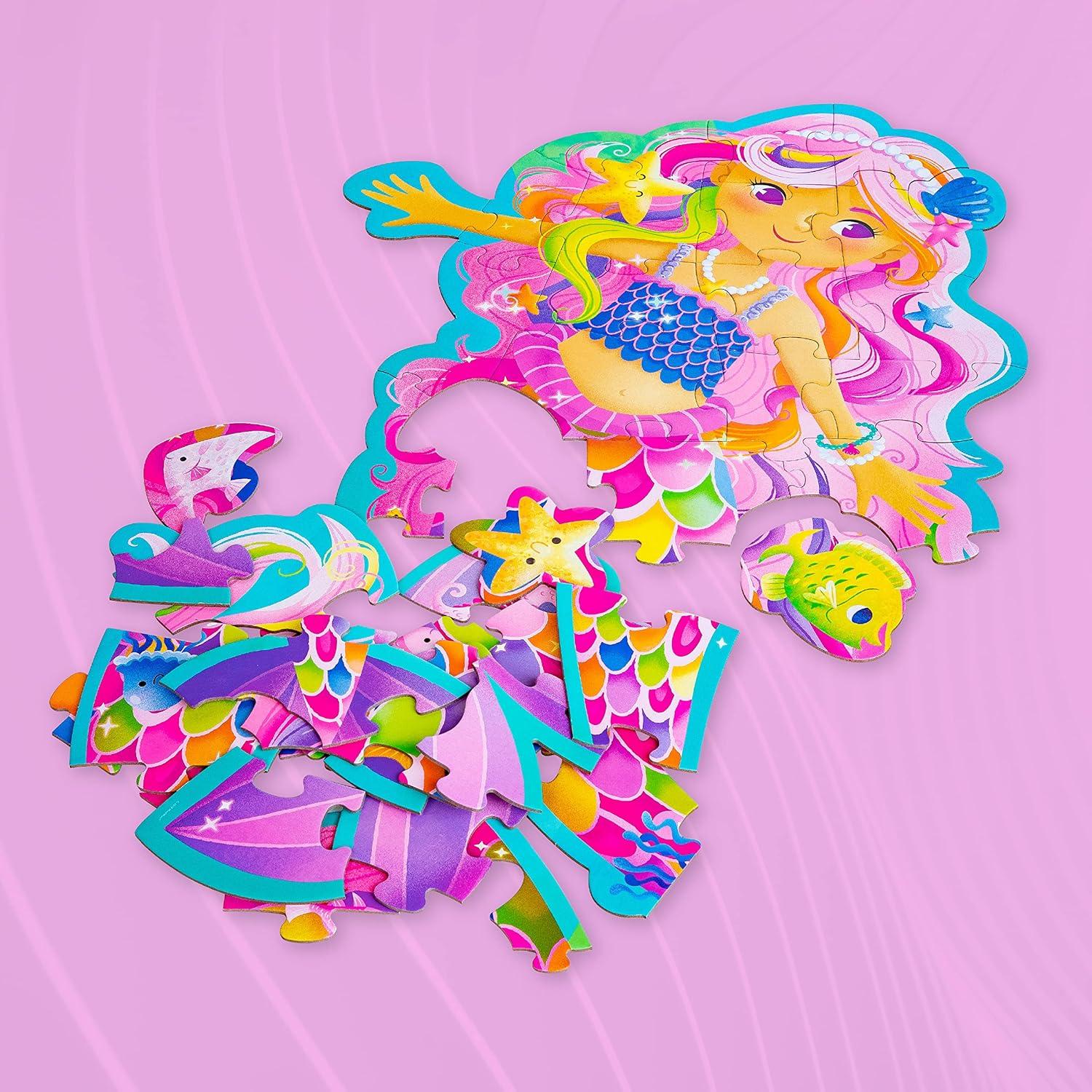 imagePeaceable Kingdom Shimmery Rainbow Floor PuzzleMermaid