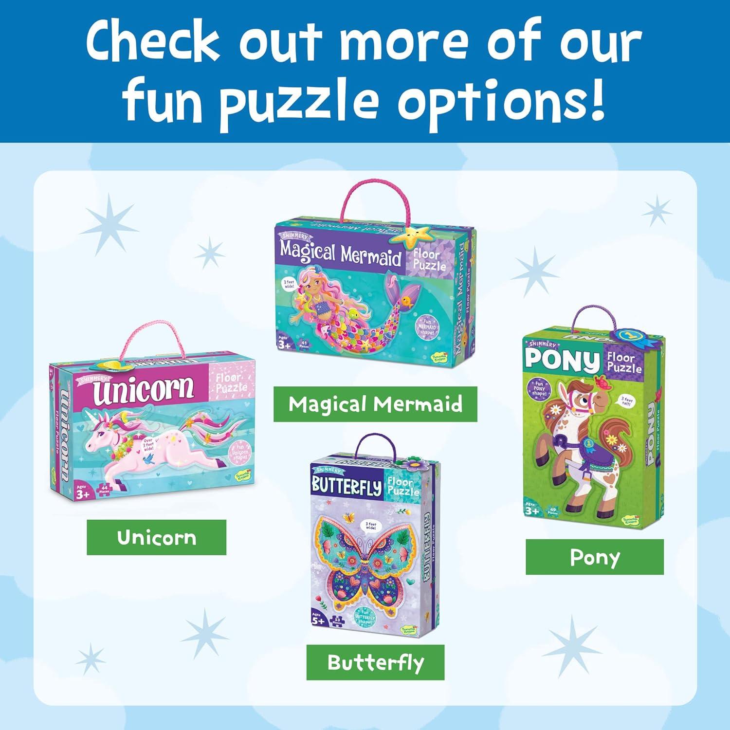 imagePeaceable Kingdom Shimmery Rainbow Floor PuzzleRainbow