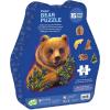 Peaceable Kingdom Bear-Shaped Puzzle – 257-Piece Puzzle for Kids Ages 8 & up – Includes 15 Fun-Shaped Pieces – Great for Classrooms or Home Use