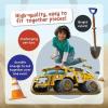 Peaceable Kingdom Giant Floor Puzzles with Uniquely Fun Shaped Pieces for Kids Ages 3+ Gifts for Boys and Girls – Dump Truck