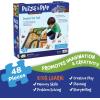 Peaceable Kingdom Puzzle and Play: Construction Site – 48-Piece Puzzle Includes 3 Wooden Construction Vehicles — Great for Home or Classroom Use — for Kids Ages 3 & Up