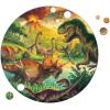 Peaceable Kingdom Puzzlescopes: Dinosaur Puzzle – 191-Pc. Puzzle for Kids Ages 6 & Up – Included Suction Cup to Spin and Position Circular Pieces – Great for Home or Classrooms