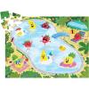 Peaceable Kingdom Scratch & Sniff Puzzles – Fruity Pool Party – 77pc Sensory Puzzle for Kids Ages 5 & up – Banana, Strawberry & Pineapple scents – Great for classrooms