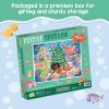 Peaceable Kingdom Shimmery Festive Mermaids Puzzle, 100-Piece for Kids Ages 5 & Up, Dazzling Gold Foil Pieces, Great for Classrooms