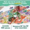 Peaceable Kingdom Shimmery Festive Mermaids Puzzle, 100-Piece for Kids Ages 5 & Up, Dazzling Gold Foil Pieces, Great for Classrooms