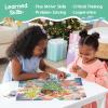 Peaceable Kingdom Shimmery Festive Mermaids Puzzle, 100-Piece for Kids Ages 5 & Up, Dazzling Gold Foil Pieces, Great for Classrooms