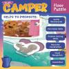 Peaceable Kingdom Shimmery Rainbow Floor Puzzle(Camper)