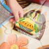 Peaceable Kingdom Shimmery Rainbow Floor Puzzle(Mushroom House)