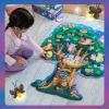 Peaceable Kingdom Shimmery Rainbow Floor Puzzle(Owl)