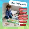 Peaceable Kingdom Shiny Shark Floor Puzzle – 53-Piece Giant Floor Puzzle for Kids Ages 5 & up – Fun-Shaped Puzzle Pieces – Great for Classrooms(Dinosaur Island)