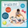 Peaceable Kingdom Shiny Shark Floor Puzzle – 53-Piece Giant Floor Puzzle for Kids Ages 5 & up – Fun-Shaped Puzzle Pieces – Great for Classrooms(Puppy)