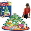 Peaceable Kingdom Shimmery Christmas Tree Floor Puzzle – Giant Floor Puzzle for Kids Ages 3 & up – Fun-Shaped Puzzle Pieces – Great for Classrooms
