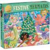 Peaceable Kingdom Shimmery Festive Mermaids Puzzle, 100-Piece for Kids Ages 5 & Up, Dazzling Gold Foil Pieces, Great for Classrooms