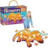 Peaceable Kingdom Shiny Shark Floor Puzzle – 53-Piece Giant Floor Puzzle for Kids Ages 5 & up – Fun-Shaped Puzzle Pieces – Great for Classrooms(Triceratops)