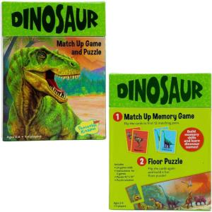 Peaceable Kingdom Floor Puzzle and Matching Game 2 in 1 Educational Activity for Kids 2 Years and Up – Dinosaur(Dinosaur)