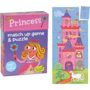 Peaceable Kingdom Press Princess 2-in-1 Match Up Memory Game & Floor Puzzle (24 Piece)(Princess)