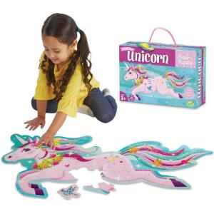 Peaceable Kingdom Shimmery Rainbow Floor Puzzle(Unicorn)