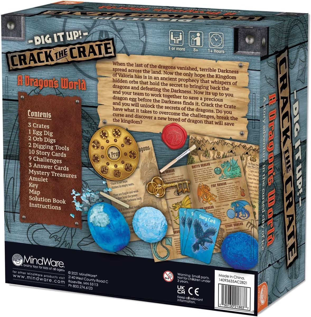 imageMindWare Dig It Up Crack The Crate Board Game for 1 or More Players Bring The Thrill of Escape Rooms Home for Adults amp Kids 8 amp Up