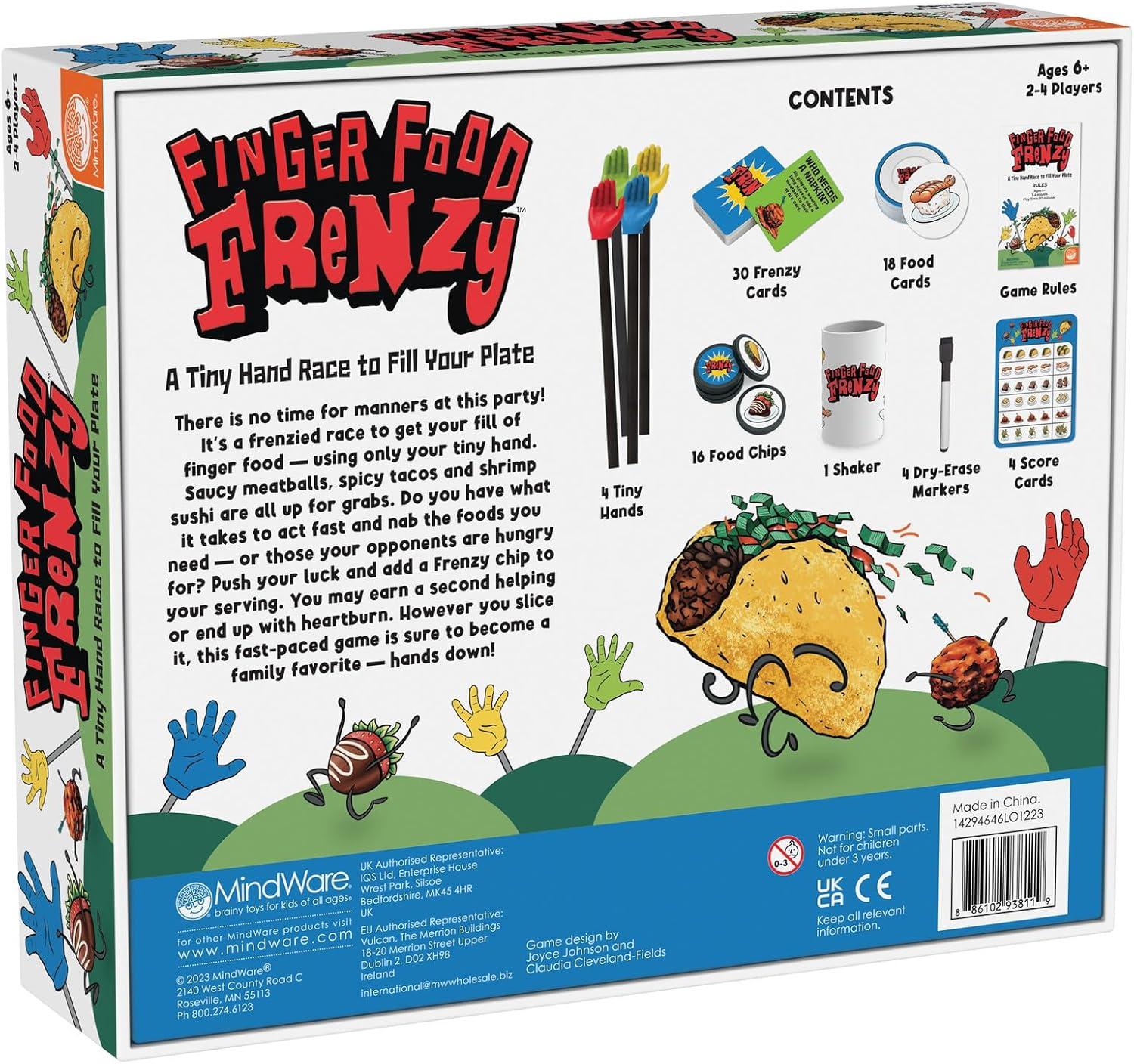 imageMindWare Finger Food Frenzy Board Game FastPaced Dexterity and Strategy Game Using Mini Hand Tools Competitive Play for Kids Ages 6 Builds Coordination and ProblemSolving Skills