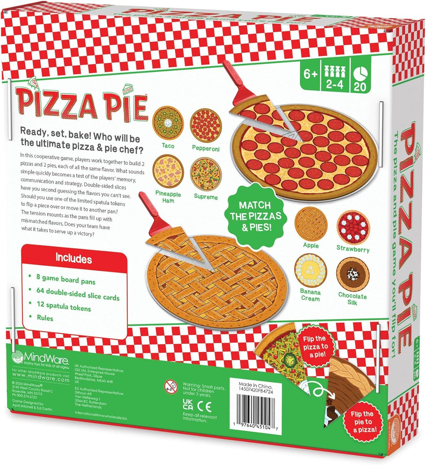 imageMindWare Pizza Pie Cooperative Game for 6 Year Olds and up Match Flavors and Win As A Team 2 to 4 Players