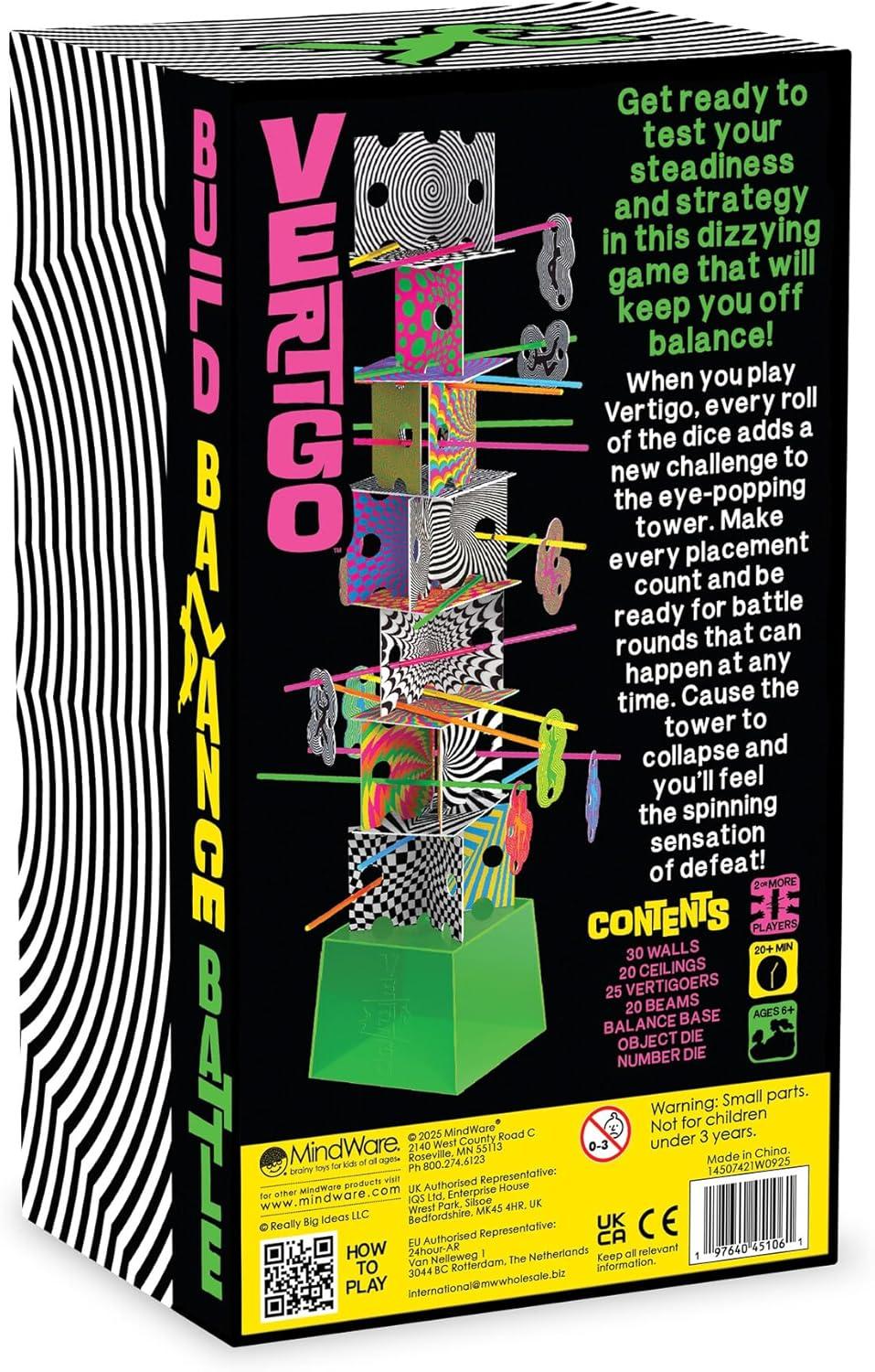 imageMindWare Vertigo Game Thrilling Family Suspend and Strategy Challenge with Balancing Beams Vertigoers and Surprise Battle Rounds Ages 6 2 Players