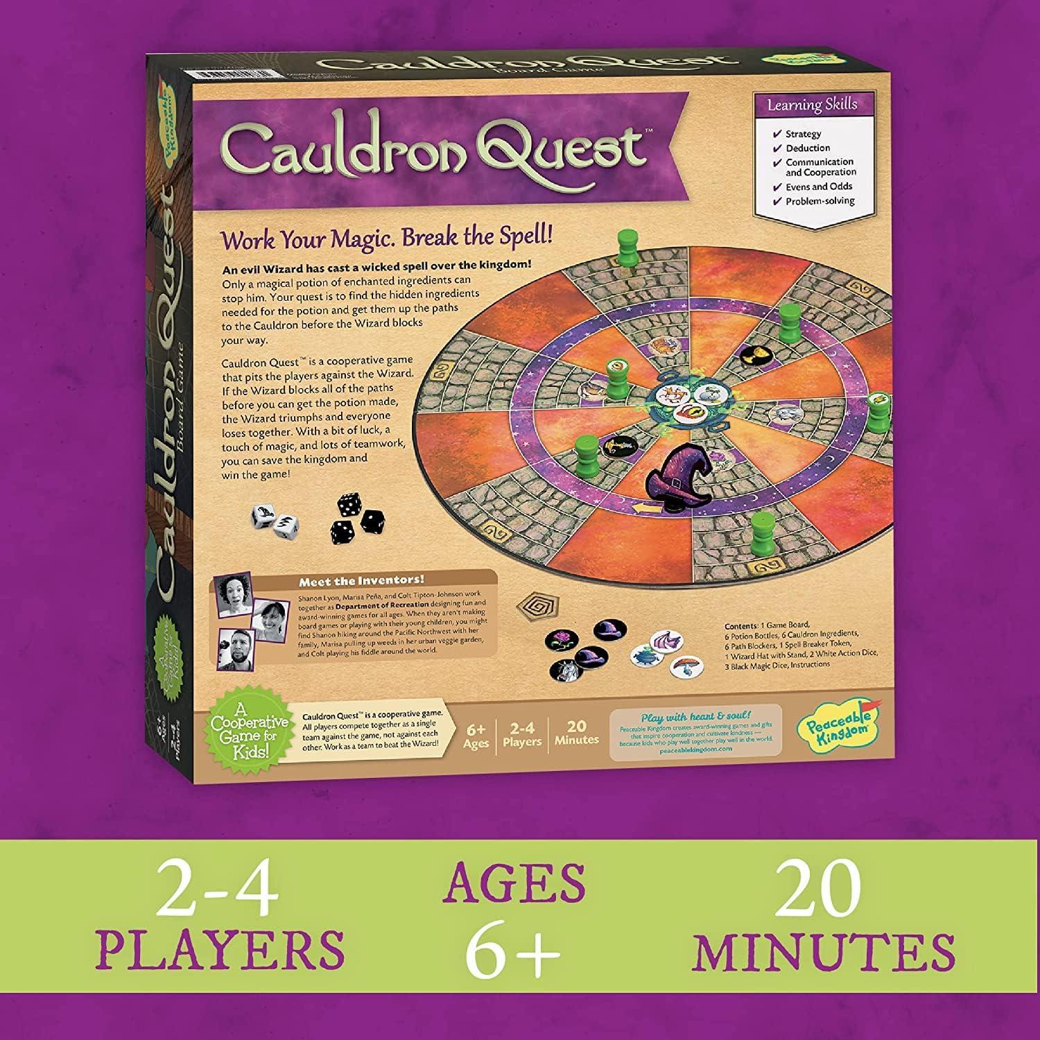 imagePeaceable Kingdom Cauldron Quest Cooperative Potions and Spells Game for Kids