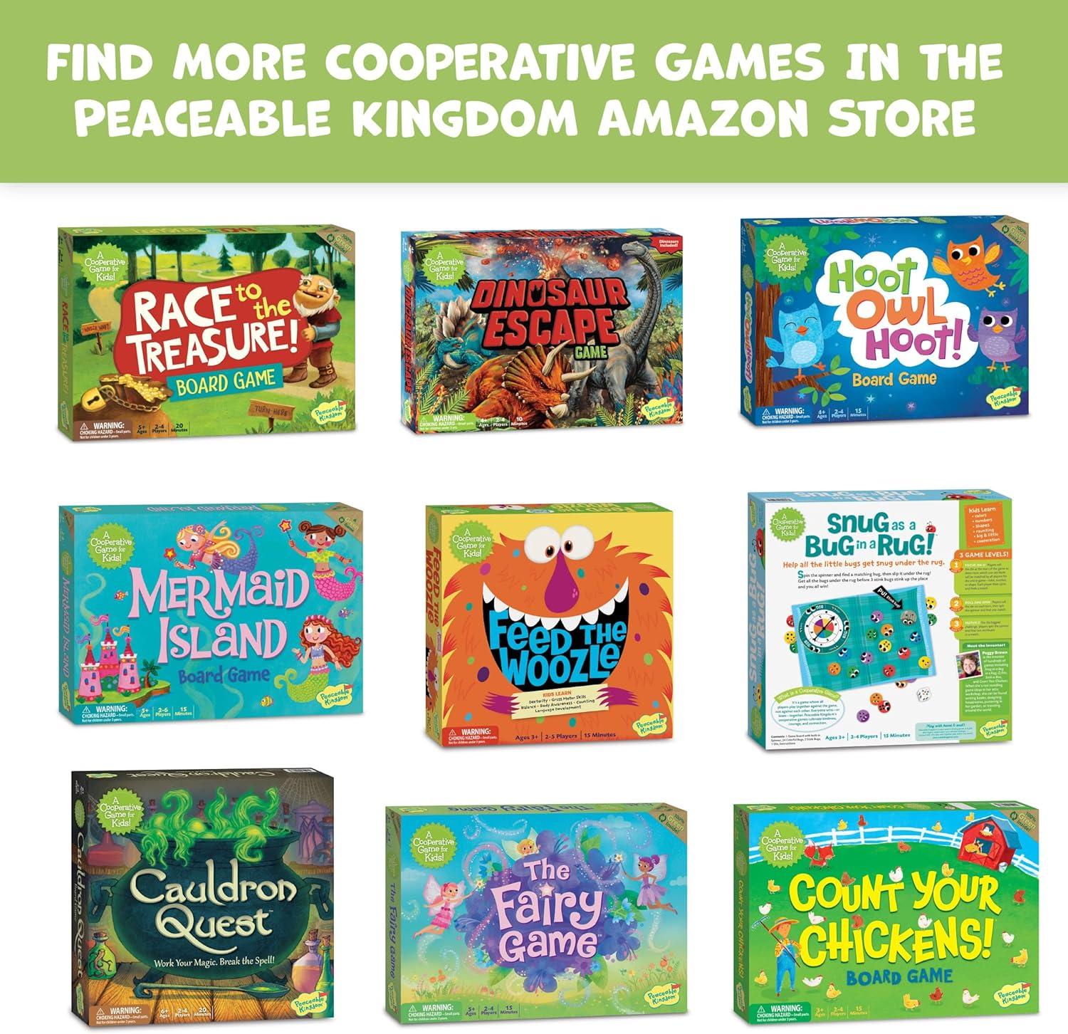 imagePeaceable Kingdom Dinosaur Escape Cooperative Memory Game of Logic and Luck for 2 to 4 Kids Ages 4