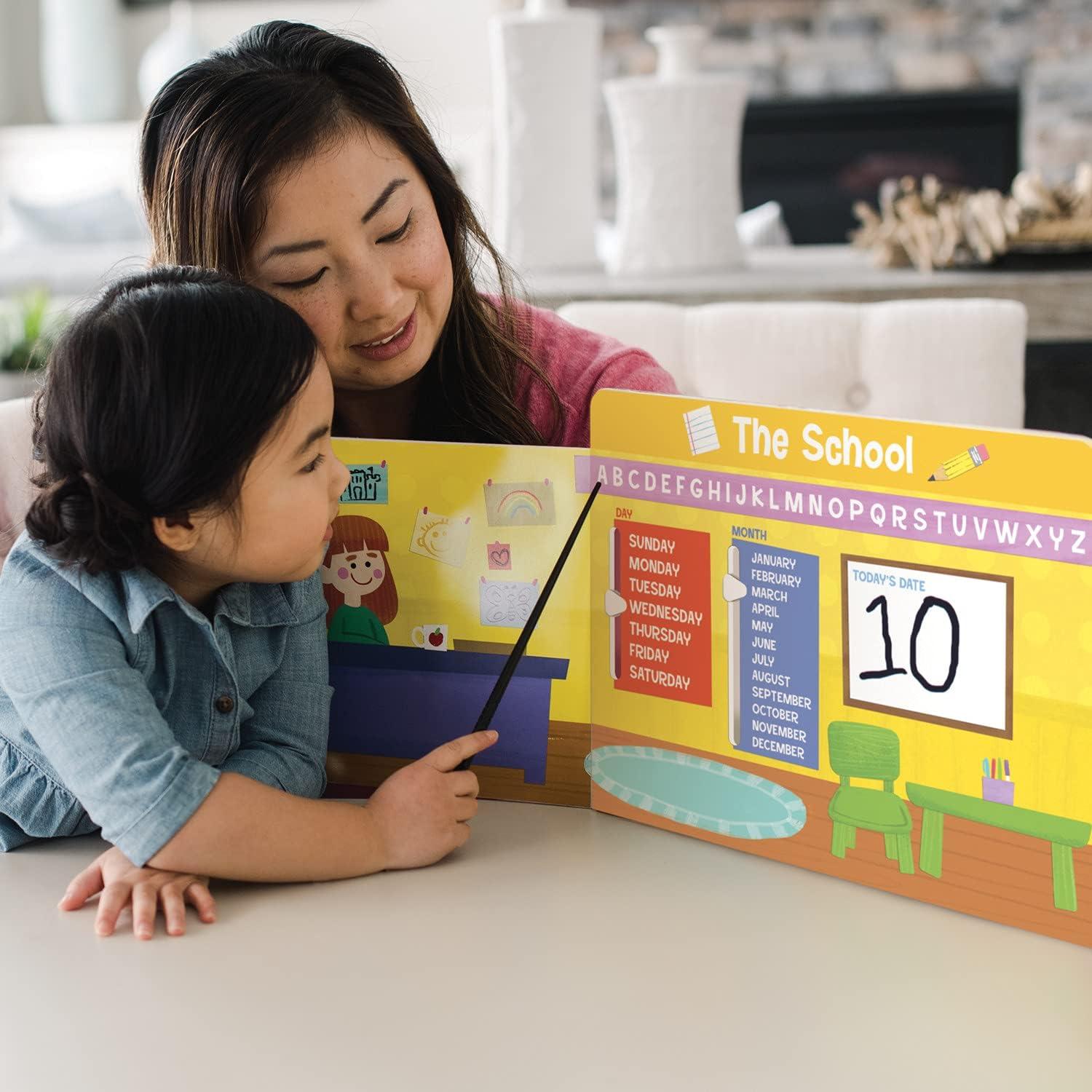 imagePeaceable Kingdom Get Ready for Kindergarten Learning Around Town Kindergarten Readiness Activity Set for Kids Ages 4 amp Up