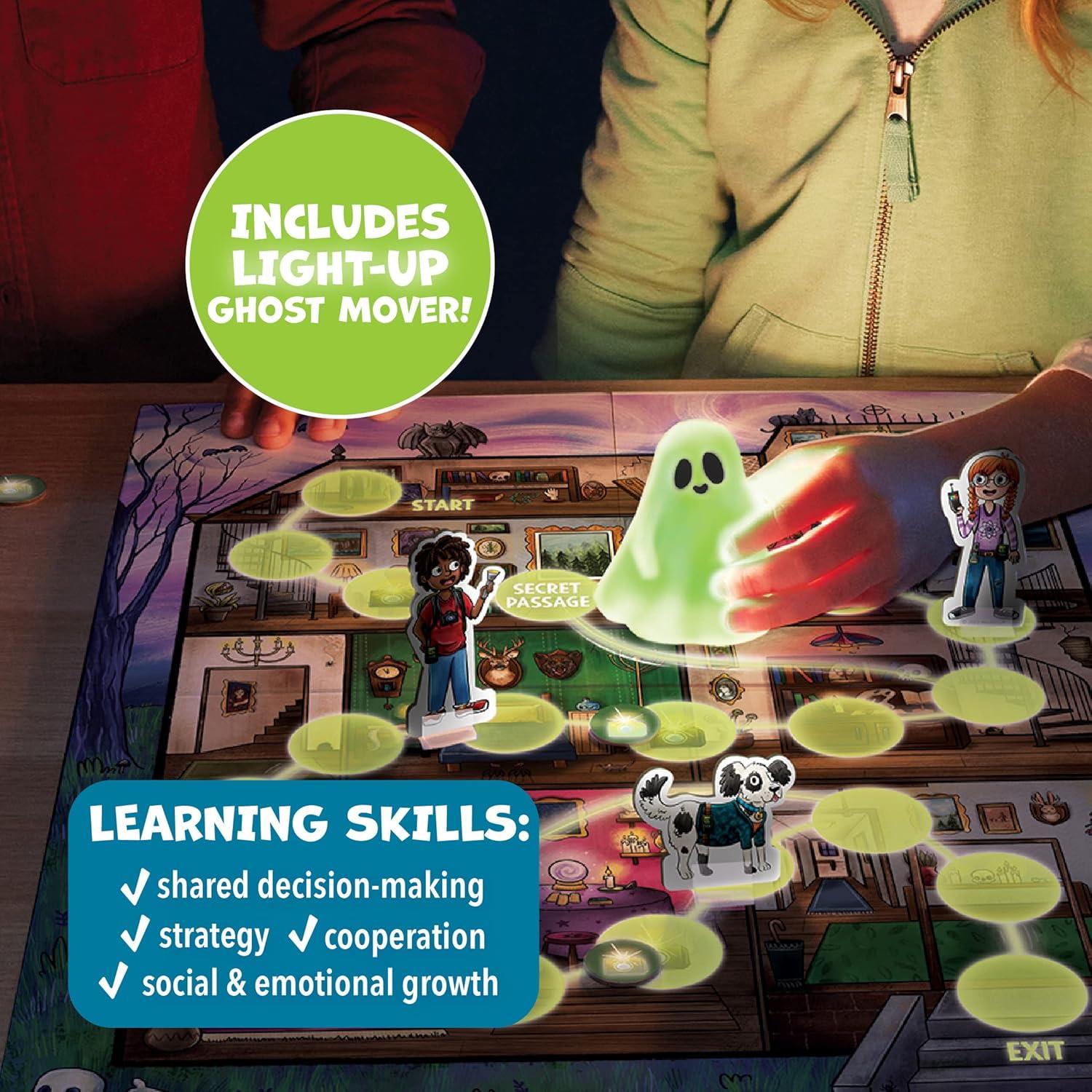 imagePeaceable Kingdom Ghost in The Attic Cooperative Board Game for Family Game Night Unique GlowinTheDark Board Game Great for Kids Ages 5 amp Up