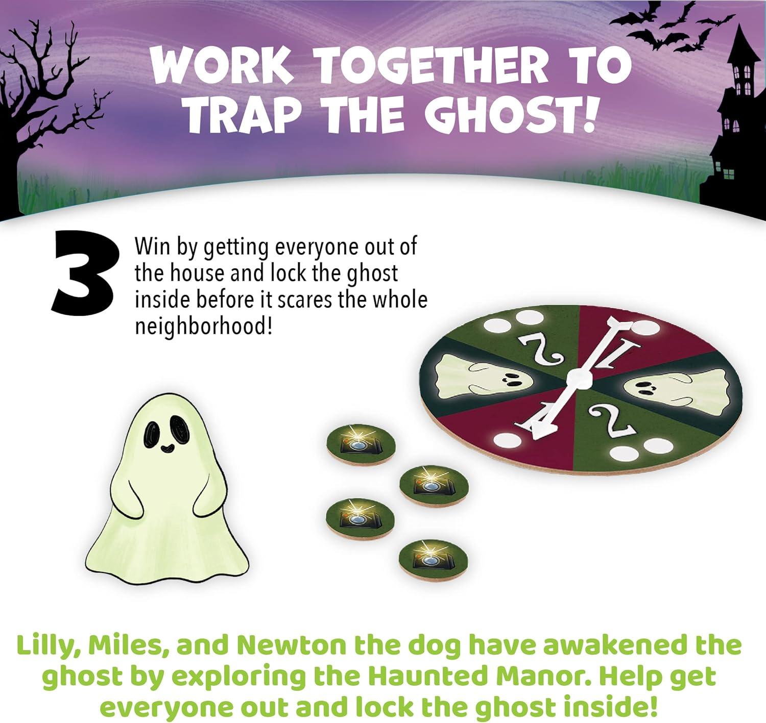 imagePeaceable Kingdom Ghost in The Attic Cooperative Board Game for Family Game Night Unique GlowinTheDark Board Game Great for Kids Ages 5 amp Up