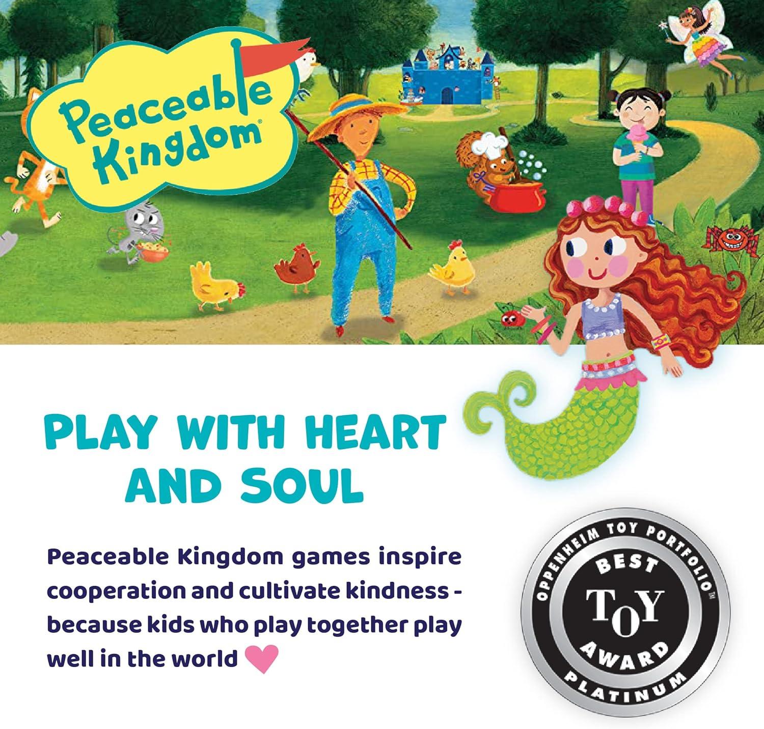 imagePeaceable Kingdom Mermaid Island Award Winning Cooperative Board Game for 2 to 6 Kids Ages 5