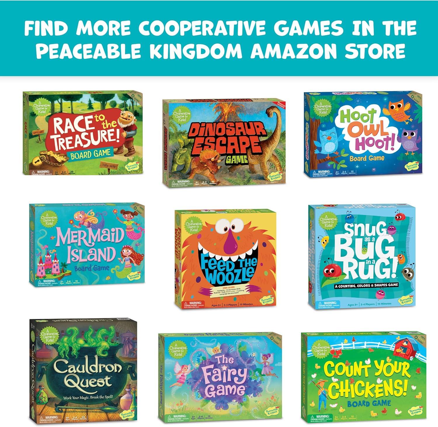 imagePeaceable Kingdom Mermaid Island Award Winning Cooperative Board Game for 2 to 6 Kids Ages 5
