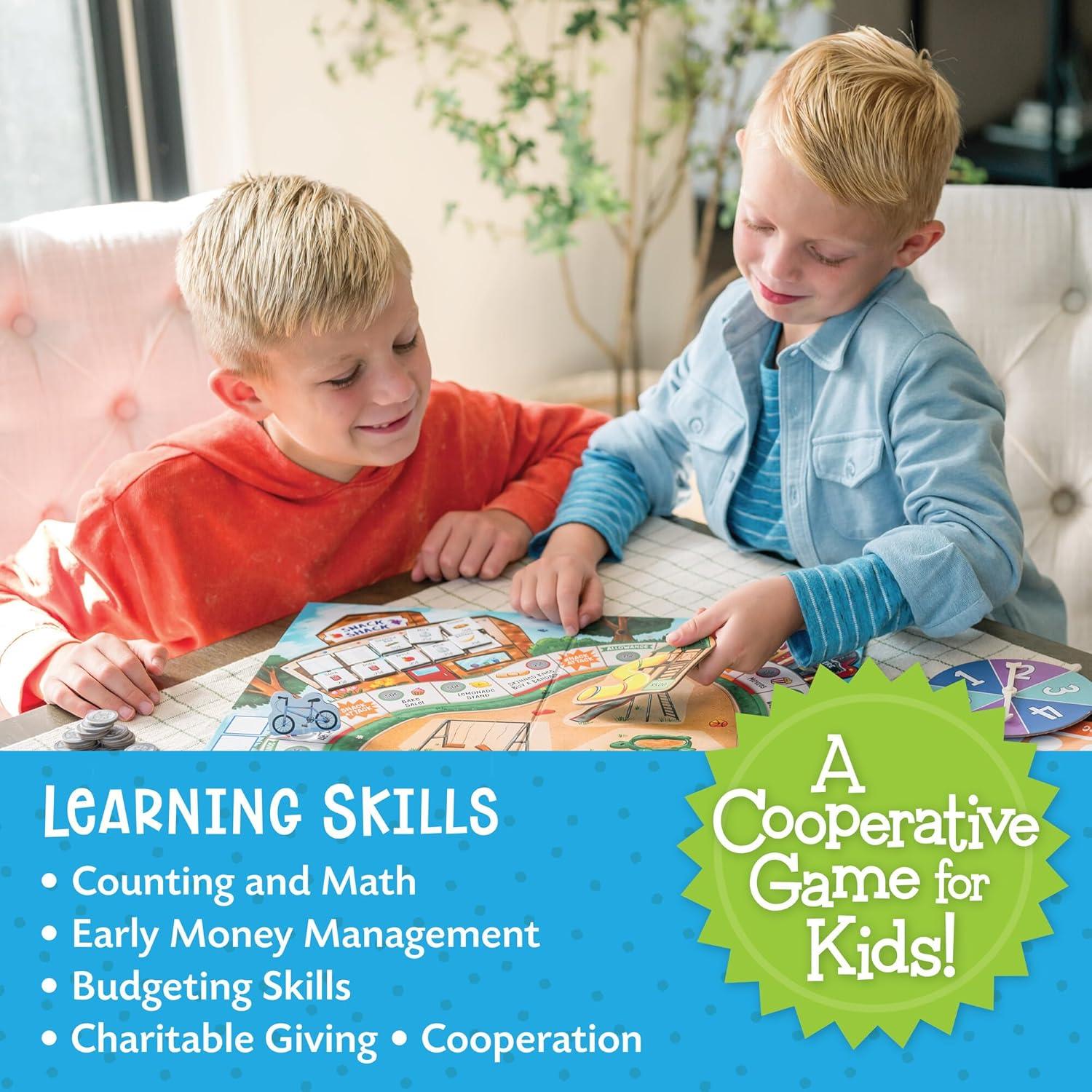 imagePeaceable Kingdom Money Bunch Game Cooperative Board Game Teaching Smart Money Habits of Learning to Save Share and Spend Money