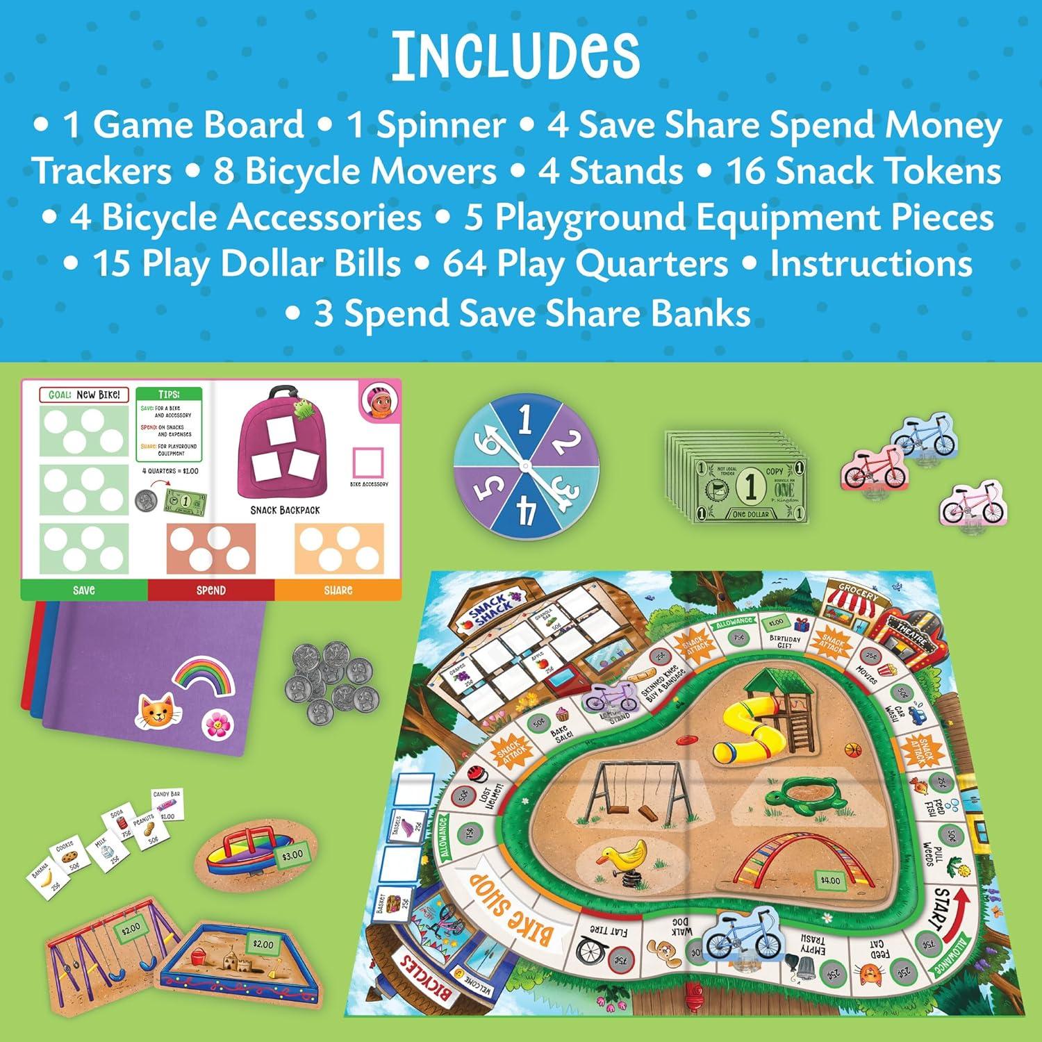 imagePeaceable Kingdom Money Bunch Game Cooperative Board Game Teaching Smart Money Habits of Learning to Save Share and Spend Money