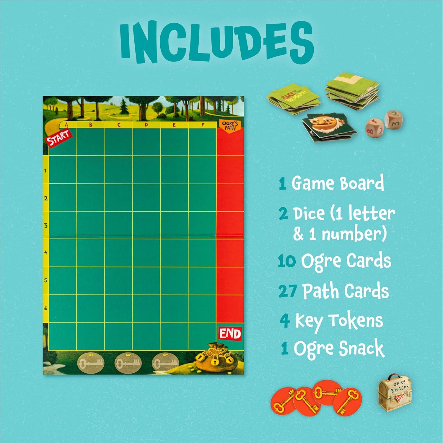imagePeaceable Kingdom Race to the Treasure Cooperative Path Building Game for 2 to 4 Kids Ages 5