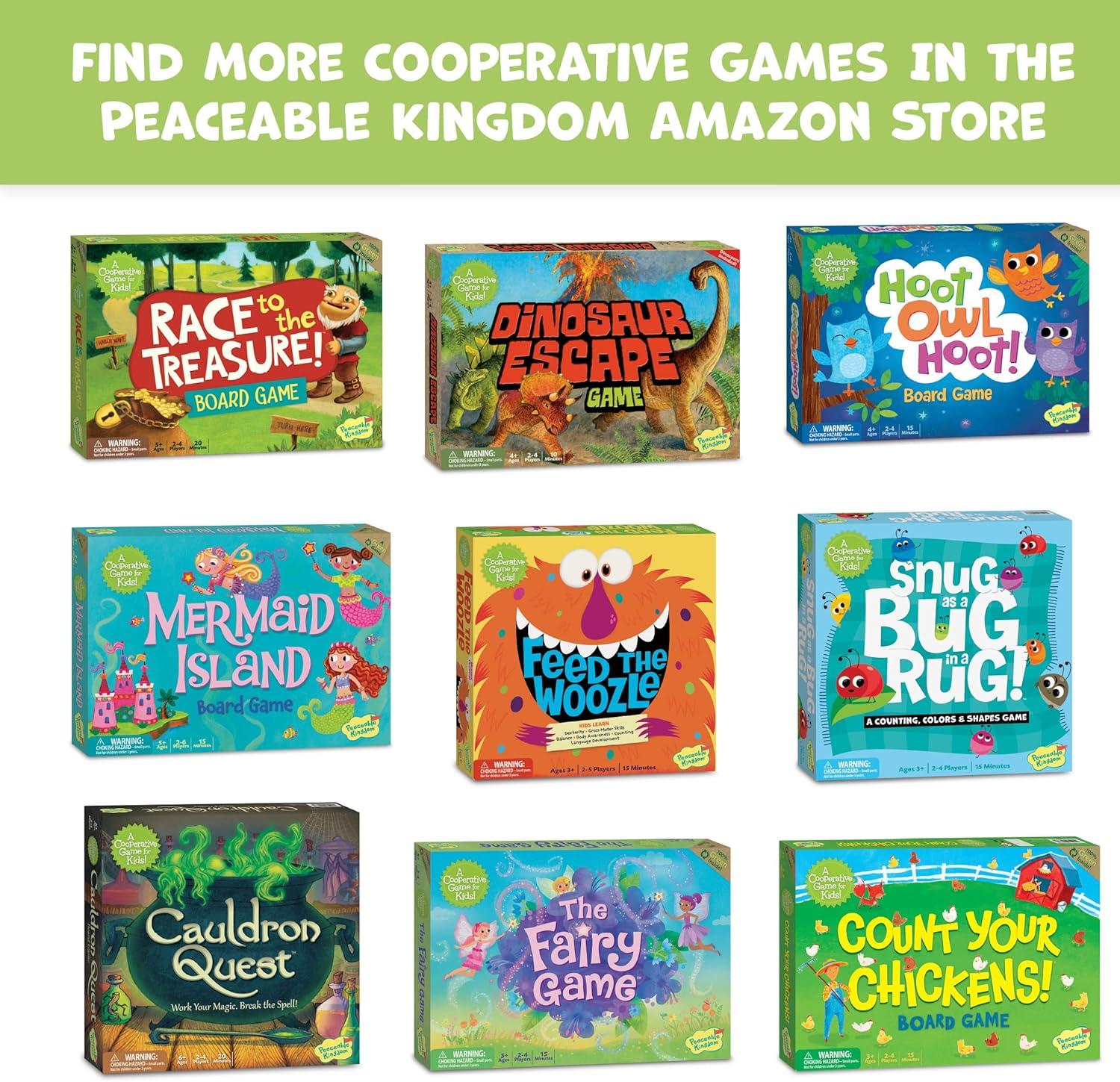 imagePeaceable Kingdom Race to the Treasure Cooperative Path Building Game for 2 to 4 Kids Ages 5