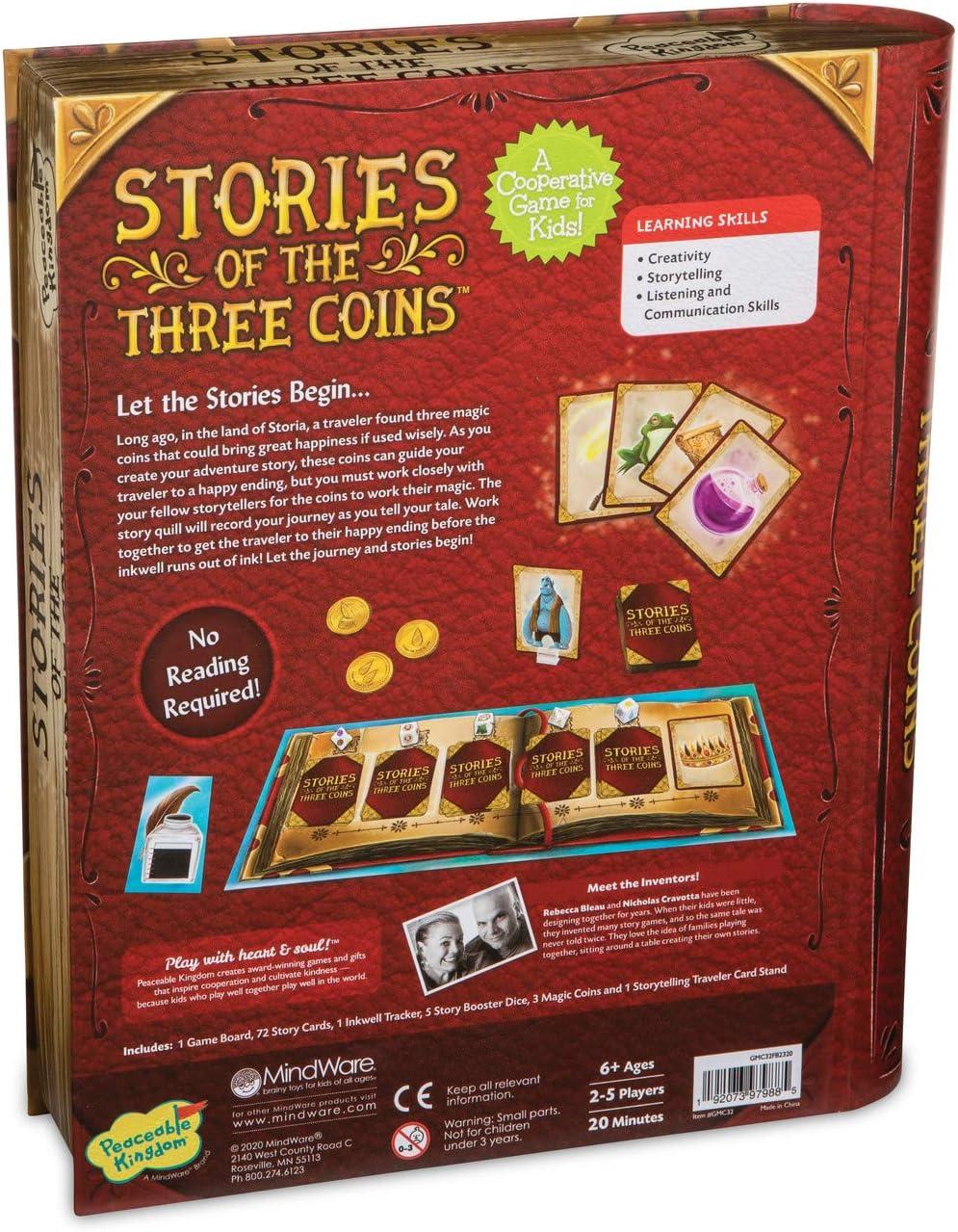 imagePeaceable Kingdom Stories of The Three Coins Cooperative Storytelling Game Use Teamwork to Win Great for Families with Kids Ages 6 amp up Fun Classroom Game