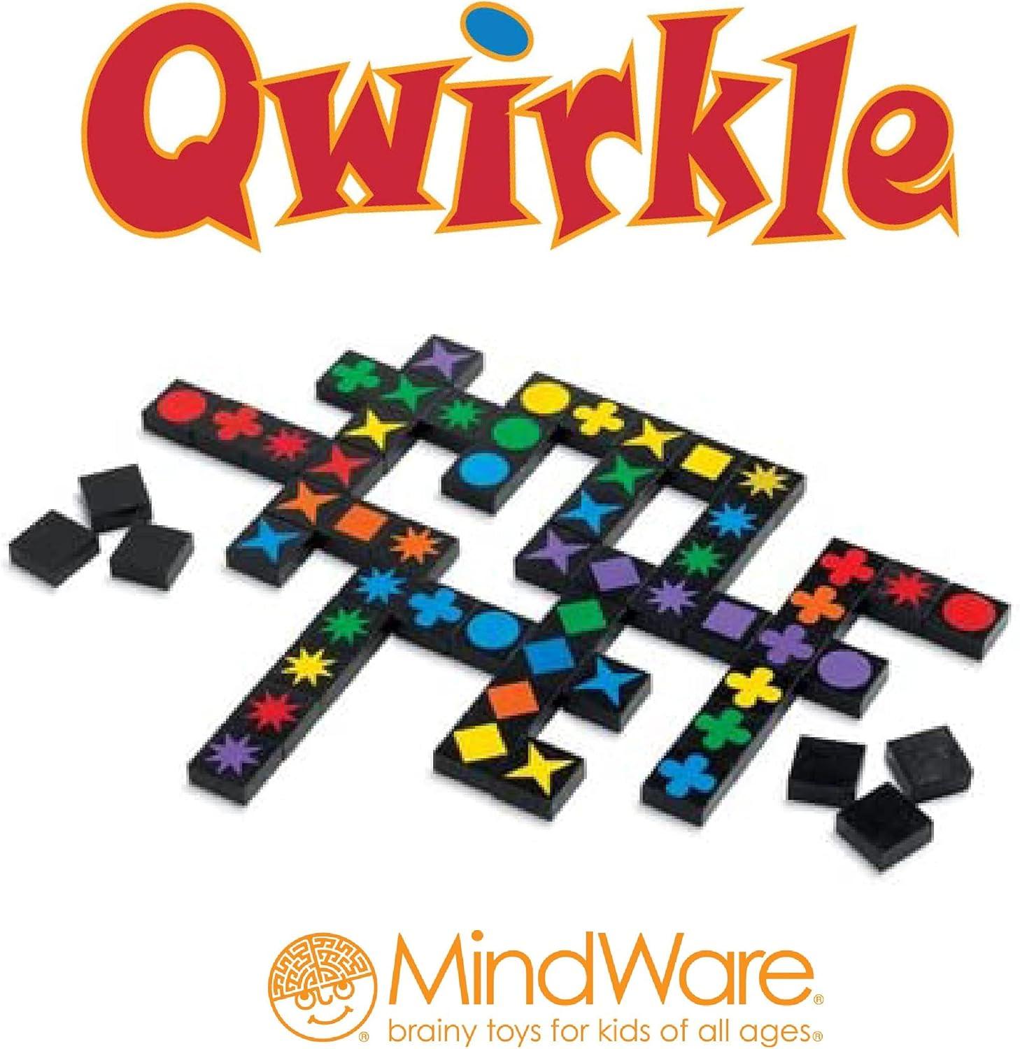 imageQwirkle Board Game Strategy Game for 24 Players Ages 6 Deluxe with TraysQwirkle