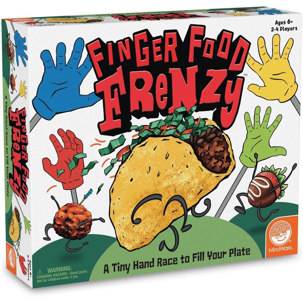 imageMindWare Finger Food Frenzy Board Game FastPaced Dexterity and Strategy Game Using Mini Hand Tools Competitive Play for Kids Ages 6 Builds Coordination and ProblemSolving Skills