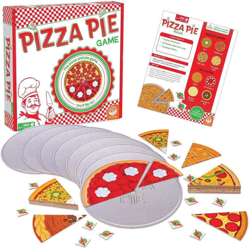 imageMindWare Pizza Pie Cooperative Game for 6 Year Olds and up  Match Flavors and Win As A Team 2 to 4 Players
