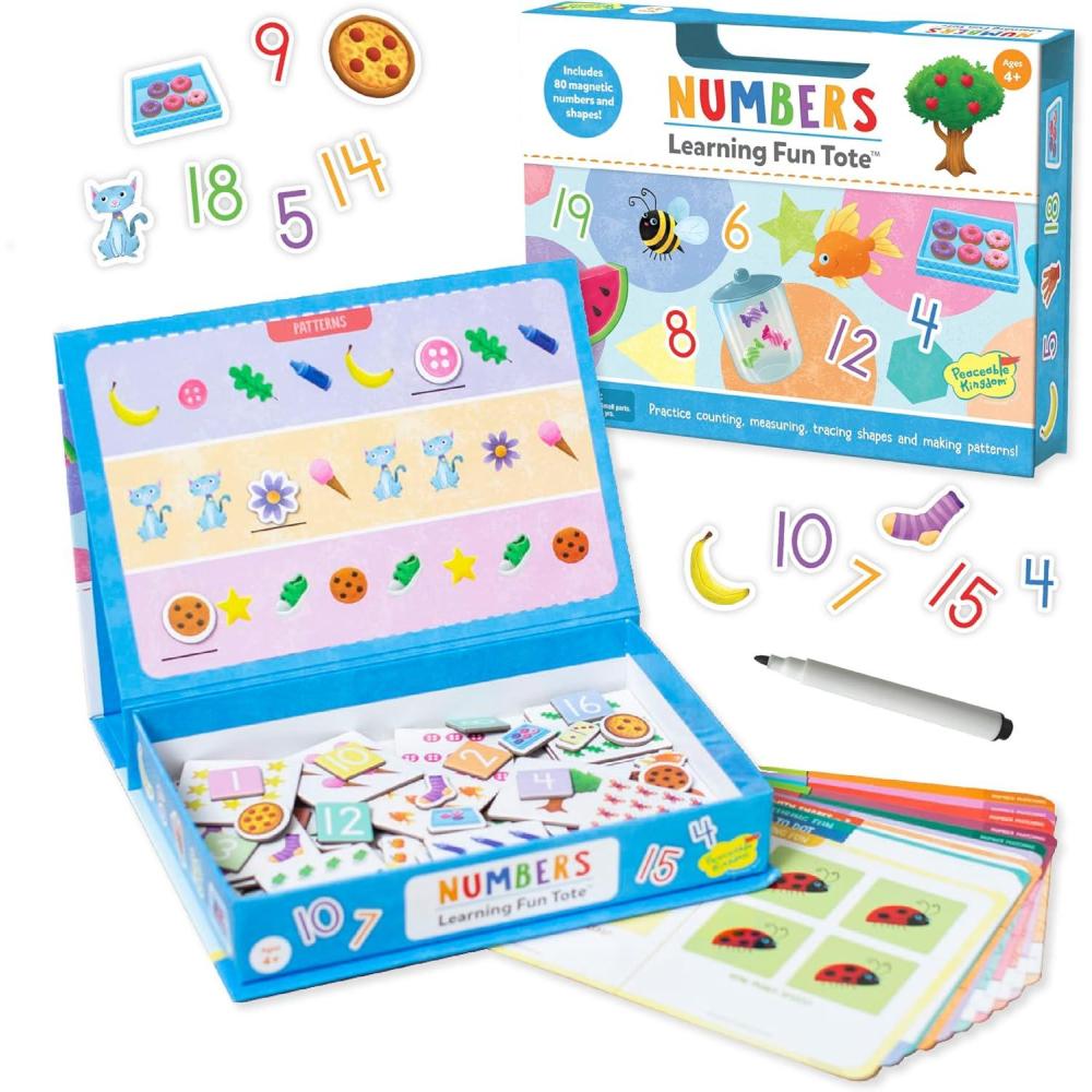 imagePeaceable Kingdom Numbers Learning Fun Tote Counting Patterns Sequences Educational Toys Ages 4