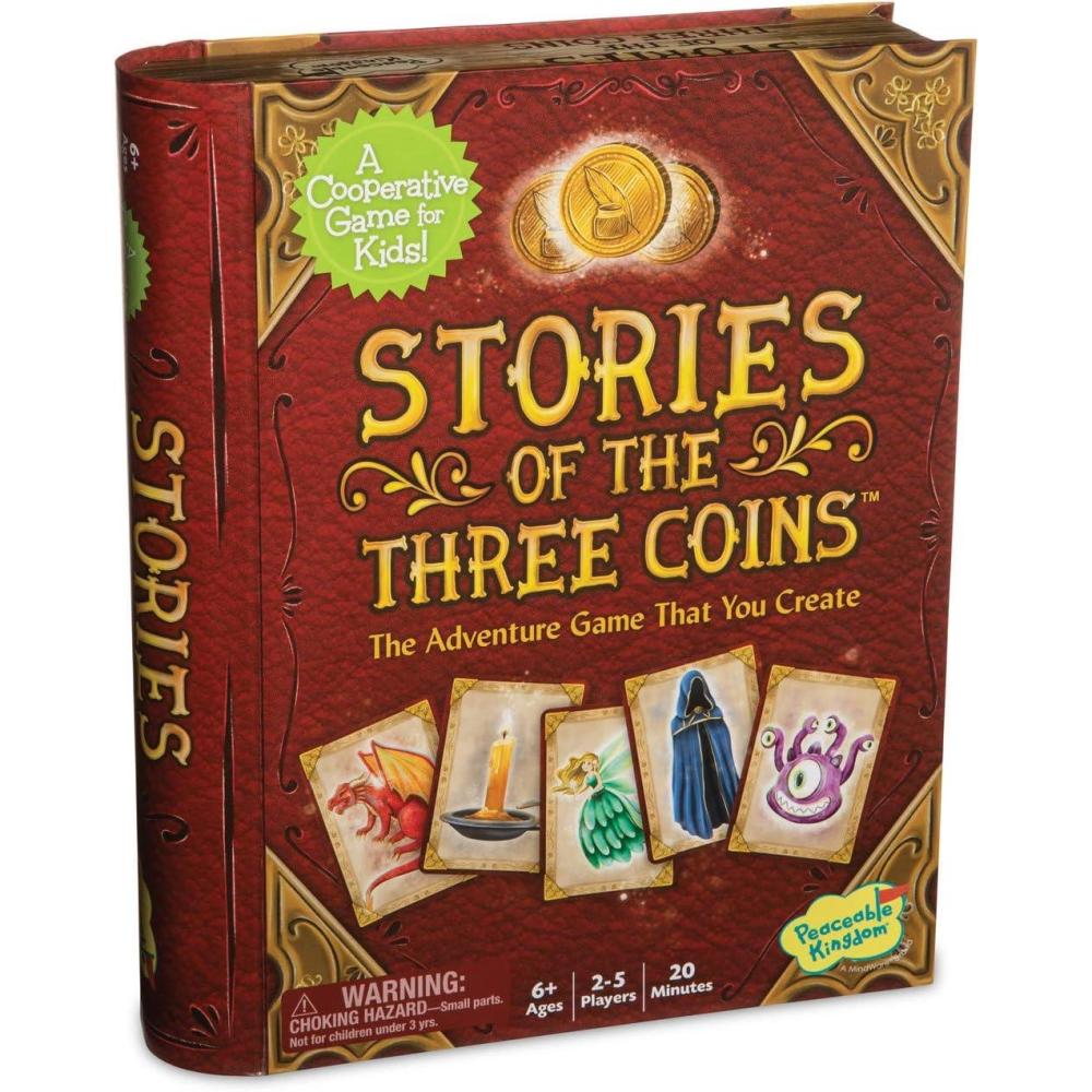 imagePeaceable Kingdom Stories of The Three Coins Cooperative Storytelling Game Use Teamwork to Win Great for Families with Kids Ages 6 amp up Fun Classroom Game