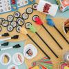 MindWare Finger Food Frenzy Board Game, Fast-Paced Dexterity and Strategy Game Using Mini Hand Tools, Competitive Play for Kids Ages 6+, Builds Coordination and Problem-Solving Skills