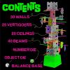 MindWare Vertigo Game – Thrilling Family Suspend and Strategy Challenge with Balancing Beams, Vertigoers, and Surprise Battle Rounds – Ages 6+, 2+ Players