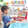Peaceable Kingdom Alphabet Learning Fun Tote, Hands-on Literacy Activity Set with Magnetic Letters Sheets, Early Reading Skills Development, Kids Age 4+, Portable Classroom Home Organization