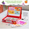 Peaceable Kingdom Alphabet Learning Fun Tote, Hands-on Literacy Activity Set with Magnetic Letters Sheets, Early Reading Skills Development, Kids Age 4+, Portable Classroom Home Organization