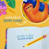 Peaceable Kingdom Happy Sloth Diary