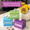 Peaceable Kingdom Money Bunch Game – Cooperative Board Game Teaching Smart Money Habits of Learning to Save, Share and Spend Money